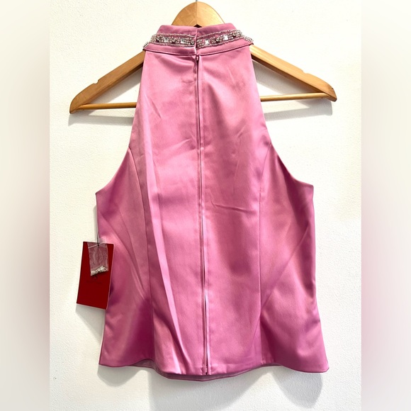 NWT Women's evening top JS Collections size 4. Zipper on the back. - Picture 4 of 6